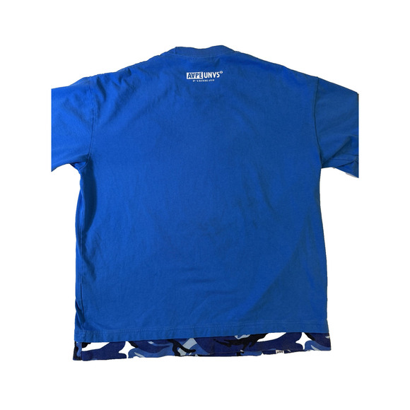 A Bathing Ape TShirt Mens Large Blue Camo Mushroom Graphic Tee Aape Streetwear - Picture 8 of 8